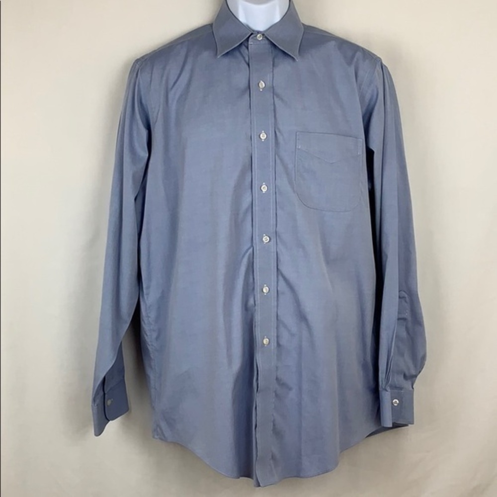 Brooks Brothers 15 1/2 -34 Long Sleeve Blue Shirt